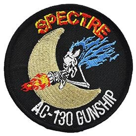 AIR FORCE Spectre AC-130 Gunship Usaf Military Embroidered Patch Applique Craft Supply
