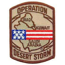 OPERATION DESERT STORM Flag Military Embroidered Patch United States Military Craft Supply
