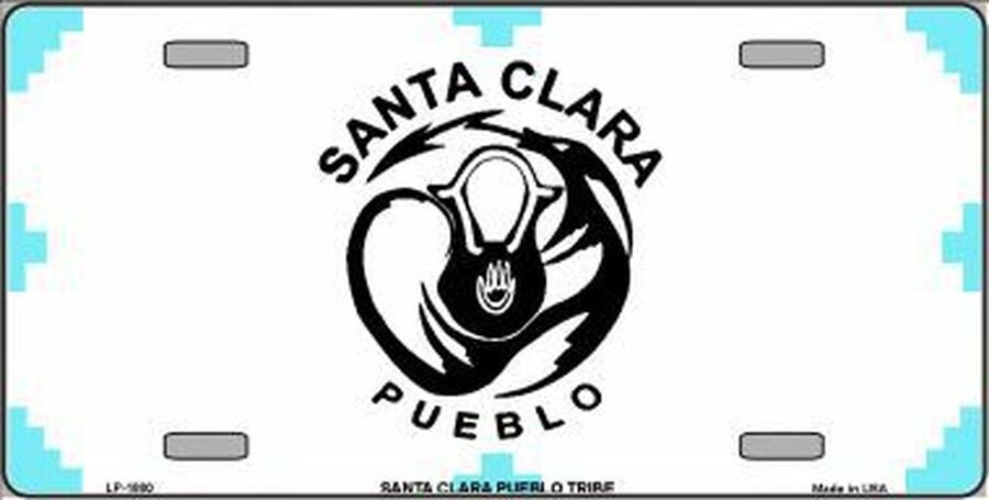Santa Clara Pueblo Flag Tribe Metal License Plate Sign Novelty Vanity
