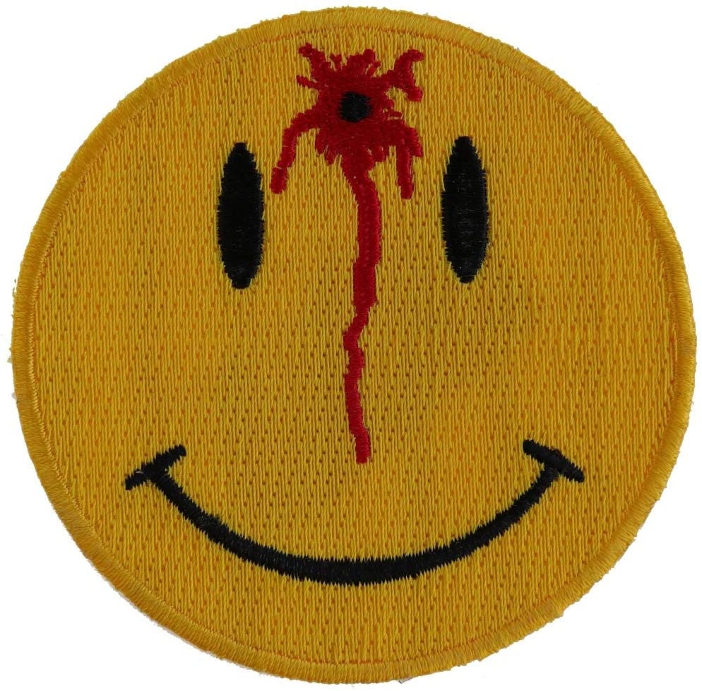 SHOT SMILEY Face Patch - Funny Embroidered Patch Appliqué