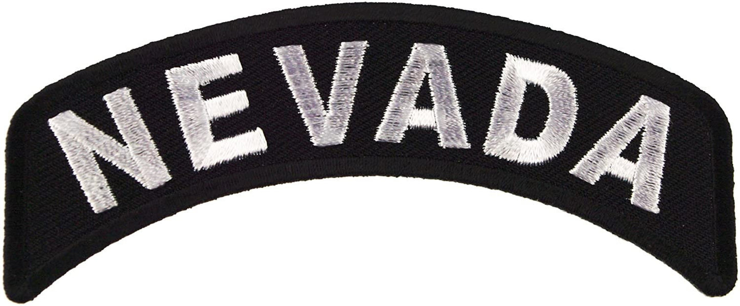 NEVADA STATE Rocker Biker Motorcycle Embroidered Patch Craft Supply