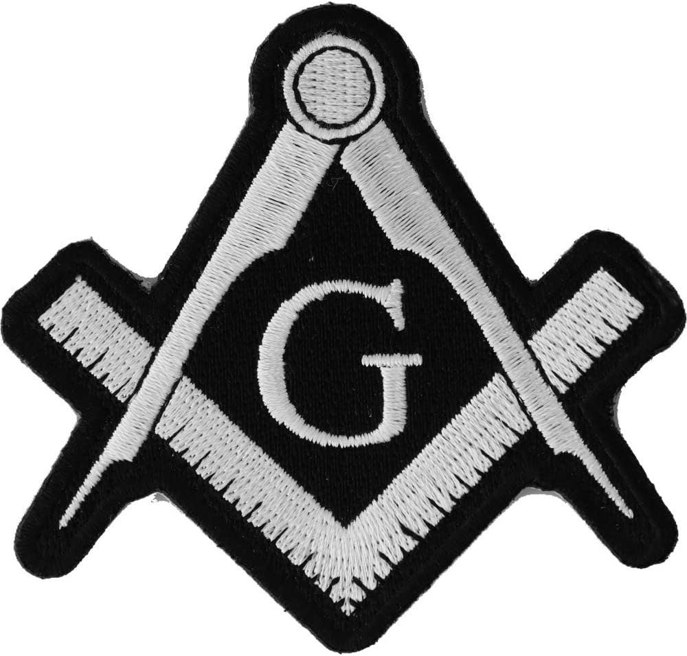 MASON Compass Sign Club Patch - Masons Embroidered Patch Appliqué Craft Supply