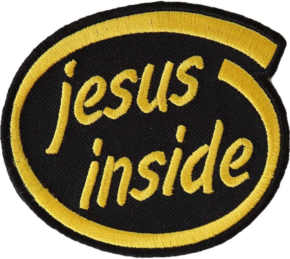 Jesus Inside Patch - Christian Biker Embroidered Patch