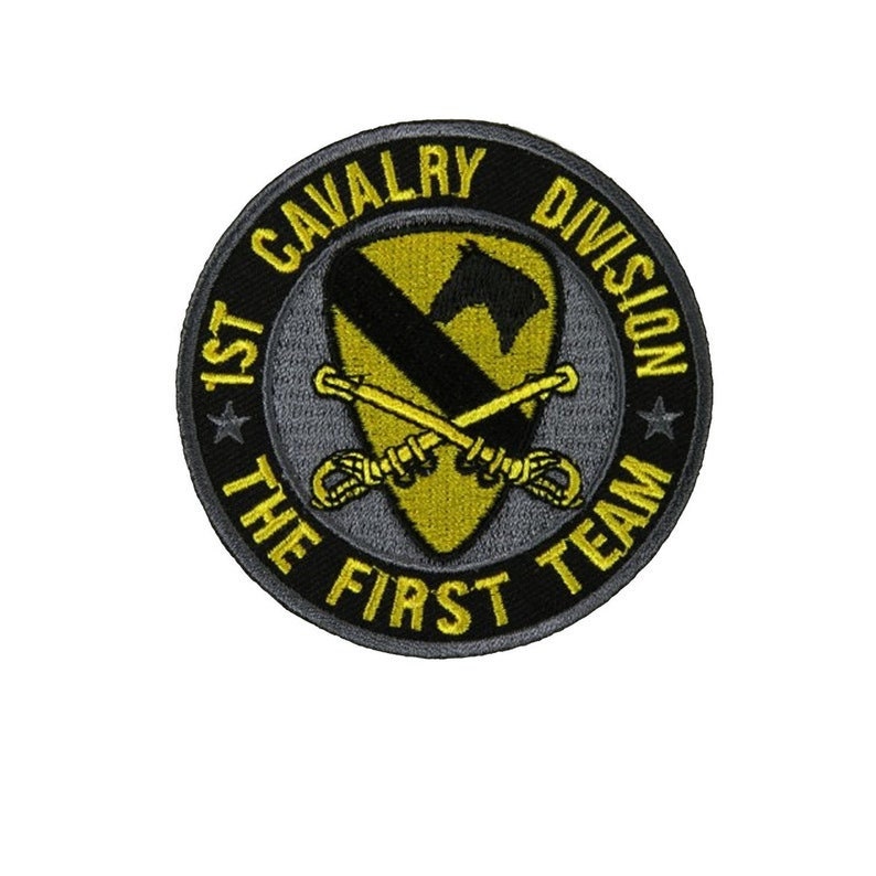 1ST CAVALRY DIVISION Army The First Team Embroidered Patch Military - United States Army Patch Craft Supply