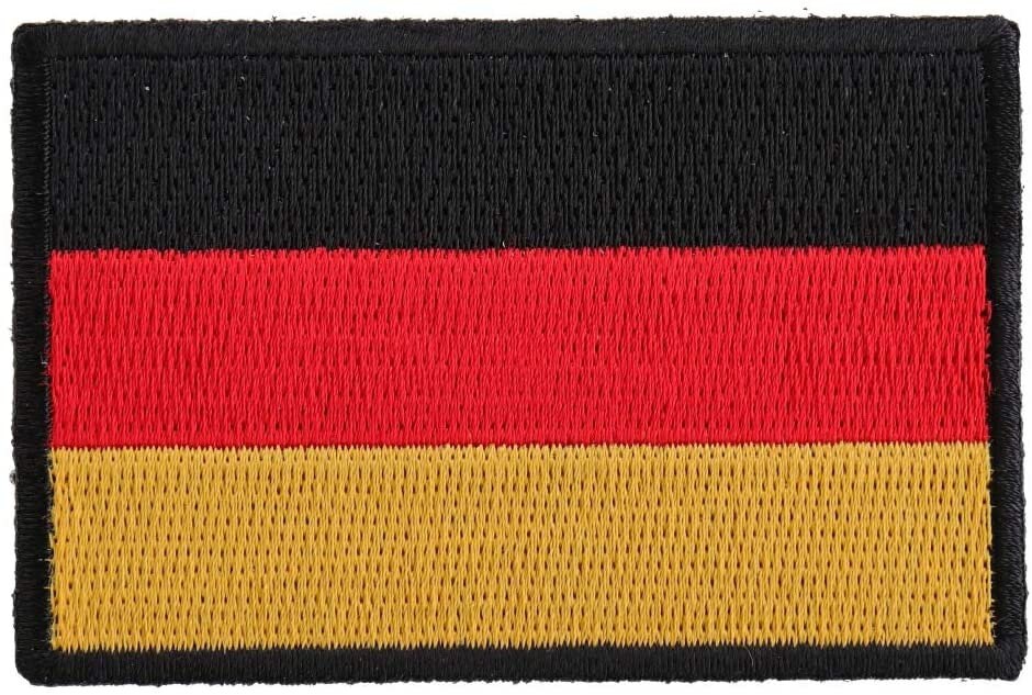 GERMAN Flag Patch - Germany Country Flag Embroidered Patch Appliqué Craft Supply