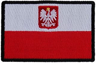 Flag of Poland Patch - Country Flag Polish Embroidered Patch Craft Supply