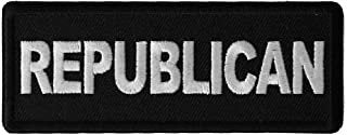 Republican Patch - Republican Political Party Biker Motorcycle Embroidered Patch Appliqué Craft Supply