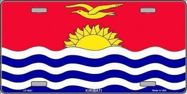 KIRIBATI Flag Metal License Plate Sign Novelty Vanity Craft Supply