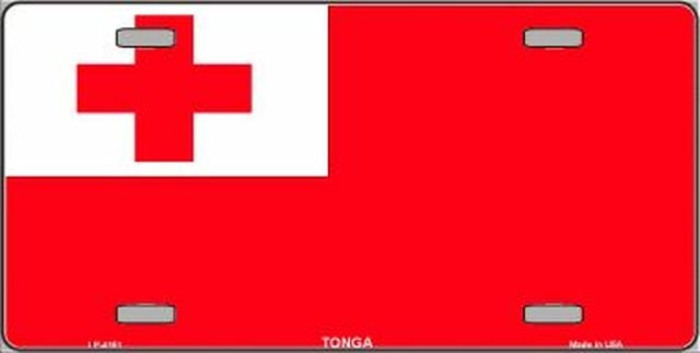 TONGA Flag Metal License Plate Sign Novelty Vanity Tonga Islands Craft Supply