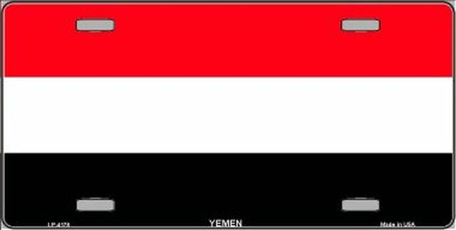 YEMEN Flag Metal License Plate Sign Novelty Vanity Sanaa Yemeni