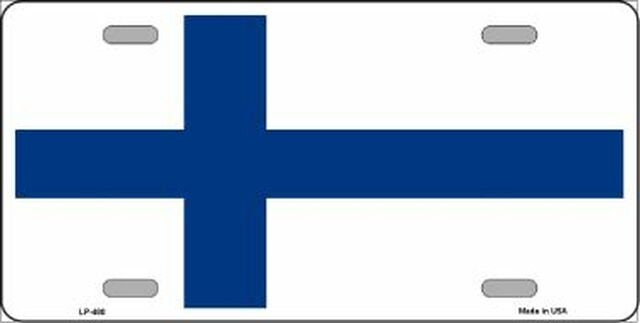 FINLAND Flag Metal License Plate Sign Novelty Vanity Craft Supply