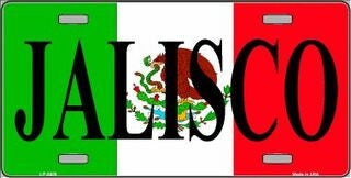 JALISCO Mexico Background Metal License Plate Sign Novelty Vanity Craft Supply
