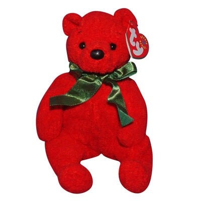 MISTLETOE The Bear Ty Beanie Baby Retired Beanbag Plush - New with Tags - Christmas Vintage 1990s