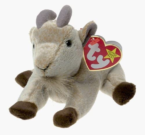 GOATEE The Goat Ty Beanie Baby Retired Beanbag Plush - New with Tags