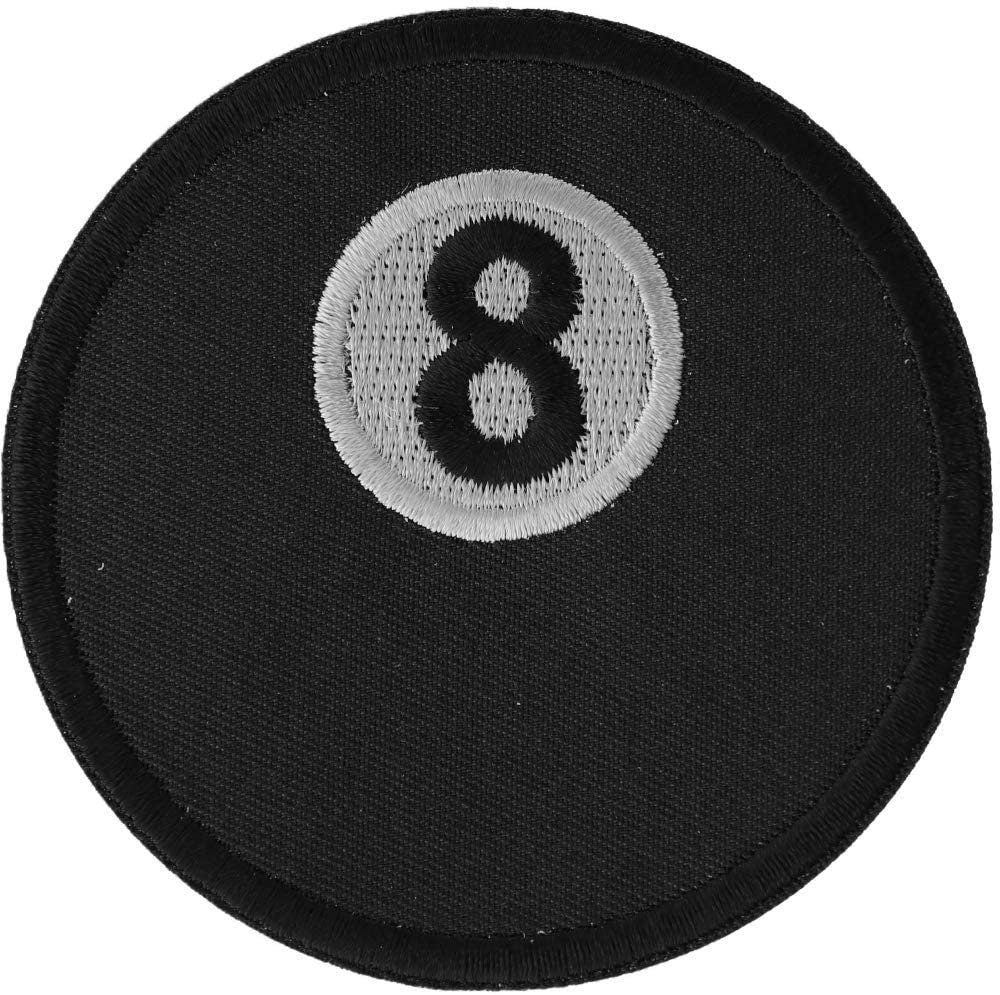 8 BALL Patch - Billiards Pool Lucky Embroidered Patch Craft Supply