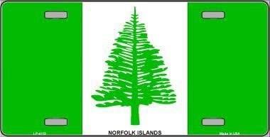 NORFOLK ISLANDS Flag Metal License Plate Sign Novelty Vanity Norfolk Islanders Craft Supply