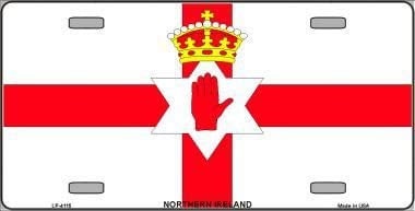 NORTHERN IRELAND Flag Metal License Plate Sign Novelty Vanity Irish Craft Supply
