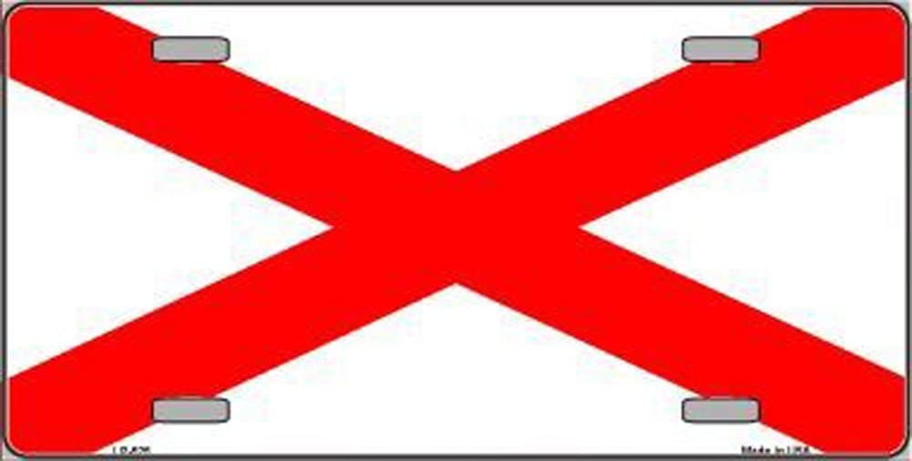 ALABAMA State Flag Metal License Plate Sign Novelty Vanity