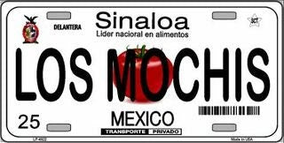 LOS MOCHIS Mexico Background Metal License Plate Sign Novelty Vanity Craft Supply