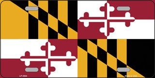 MARYLAND State Flag Metal License Plate Sign Novelty Vanity Craft Supply