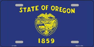 OREGON State Flag Metal License Plate Sign Novelty Vanity Craft Supply