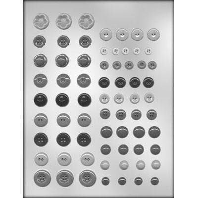 BUTTON Chocolate Candy Mold -- Bite Size Buttons