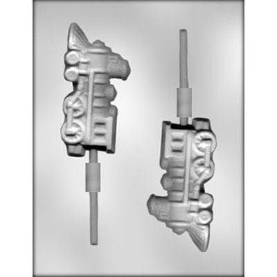 TRAIN Sucker Chocolate Candy Mold -- Caboose Track Locomotive Conductor Thomas Choo Choo Lolly Lollipop Craft Supply