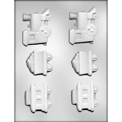TRAIN Chocolate Candy Mold -- Caboose Track Locomotive Conductor Engine Thomas Choo Choo Craft Supply