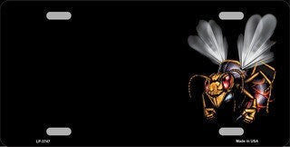 HORNET Offset Metal License Plate Sign Novelty Vanity - Stinger Wasp Hornets Craft Supply