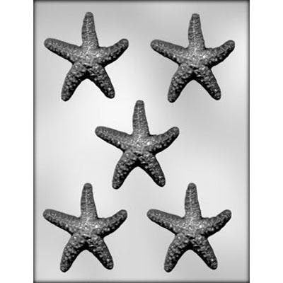 STARFISH Assortment Chocolate Candy Mold -- Ocean Fish Sea Aquatic Saltwater Craft Supply