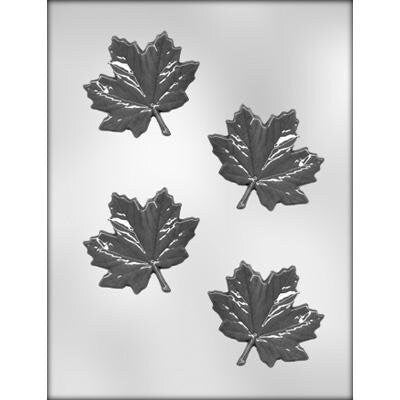 MAPLE LEAVES 3" Chocolate Candy Mold -- Leaf Tree Fall Floral Tree Craft Supply
