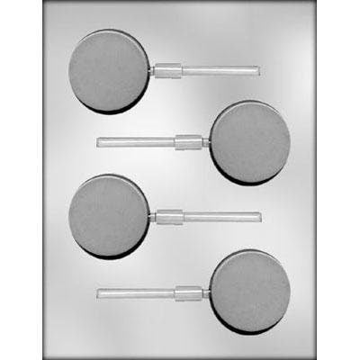 ROUND Sucker Chocolate Candy Mold -- Circle Round Lolly Lollipop Craft Supply