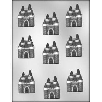 CASTLE Chocolate Candy Mold -- Bite Size Castles Noble Knight Princess Medieval Craft Supply