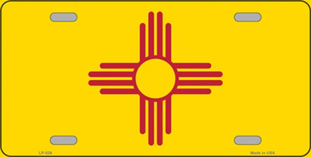 NEW MEXICO State Flag Metal License Plate Sign Novelty Vanity Craft Supply