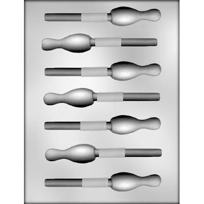 BOWLING PIN Sucker Chocolate Candy Mold -- Bowling Ball Pins Sports Lolly Lollipop Craft Supply