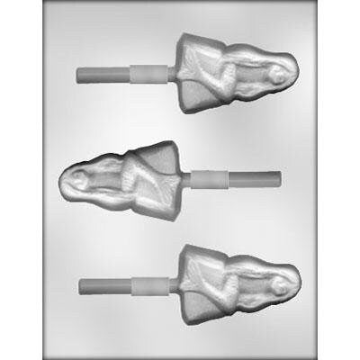 MERMAID ON ROCK Sucker Chocolate Candy Mold -- Folklore Aquatic Ocean Lolly Lollipop Craft Supply