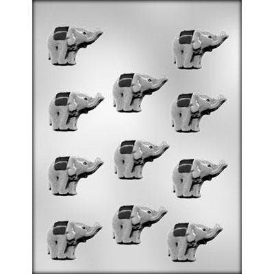 ELEPHANT Pieces Chocolate Candy Mold -- Zoo Circus Elephant Animal