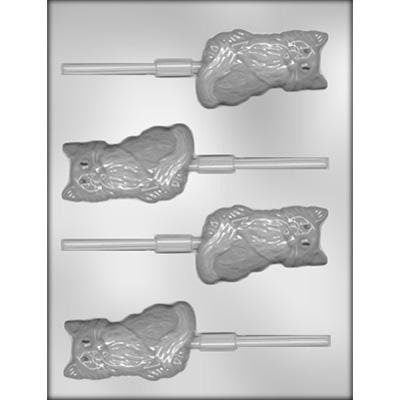 KITTY Sucker Chocolate Candy Mold -- Kitty Cat Pets Animals Lolly Lollipop Craft Supply