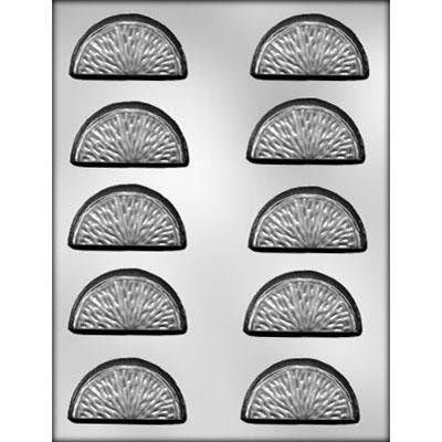 ORANGE SLICE Chocolate Candy Mold -- Bite Size Citrus Slice Lemmon Orange Fruit
