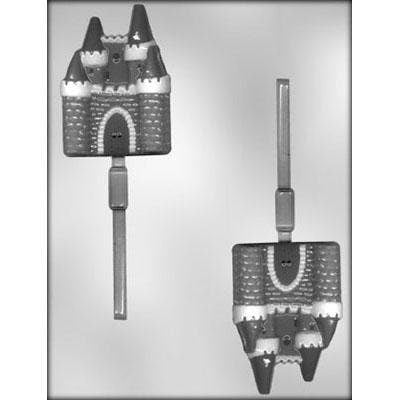 CASTLE Sucker Chocolate Candy Mold -- Noble Knight Princess Medieval Lolly Lollipop