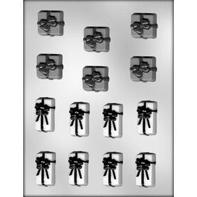 GIFTS WITH BOWS Chocolate Candy Mold -- Bite Size Birthday Christmas Presents