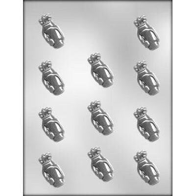 GOLF BAG Chocolate Candy Mold -- Bite Size Golf Bags Tee Golf Club Golfer Ball Sport Craft Supply
