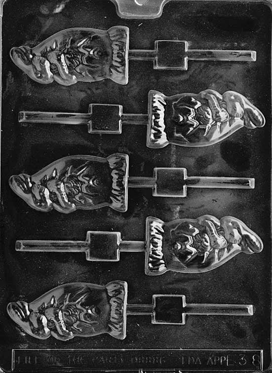 BUNNY IN EGG Lolly Sucker Chocolate Candy Mold - Easter Egg Basket Bunnies Craft Supply