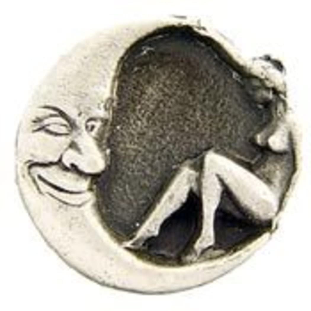MOON LADY Lapel Pin - Moon Woman Folklore of Medieval Europe Enamel Pin for Backpack Tie Shirt Trading Button Pinback Craft Supply