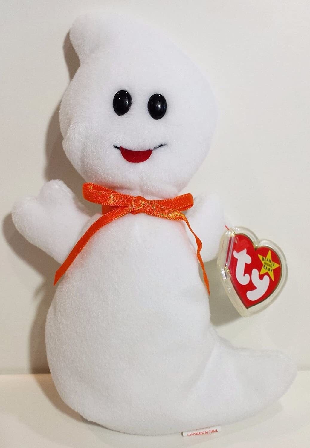SPOOKY The Ghost Ty Beanie Baby Retired Beanbag Plush - New with Tags - Halloween Vintage 1990s