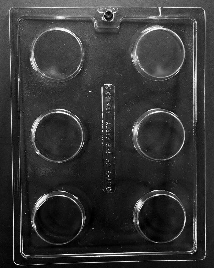 PLAIN COOKIE Chocolate Candy Mold - Cookies Soap Round Craft Supply