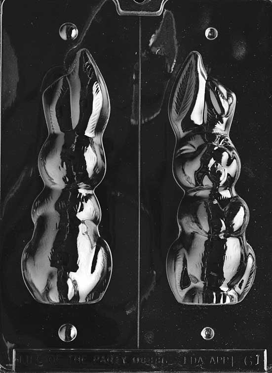 LARGE EASTER BUNNY Chocolate Candy Mold - Easter Bunnies Flop Eared Craft Supply