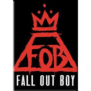 FALL OUT BOY Crown Magnet for Refrigerators and Lockers - Rock Band Craft Supply