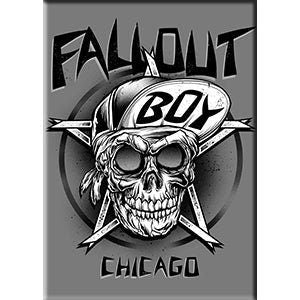 FALL OUT BOY Chicago Magnet for Refrigerators and Lockers - Rock Band Craft Supply