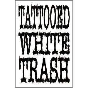 TATTOOED WHITE TRASH Magnet for Refrigerators and Lockers Craft Supply